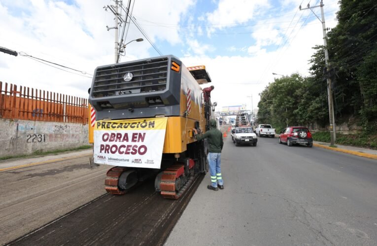 Gobierno de Puebla promete rehabilitación rápida y eficiente de vialidades en la capital