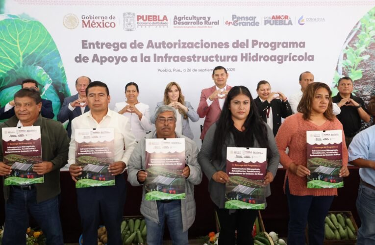 Puebla invierte 73.1 millones de pesos en modernización del riego para impulsar al campo