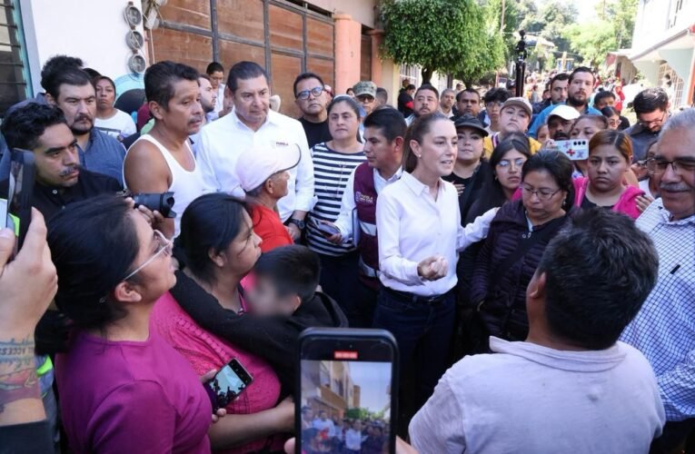 Sheinbaum en Huauchinango: “No vamos a dejar desamparado a nadie”