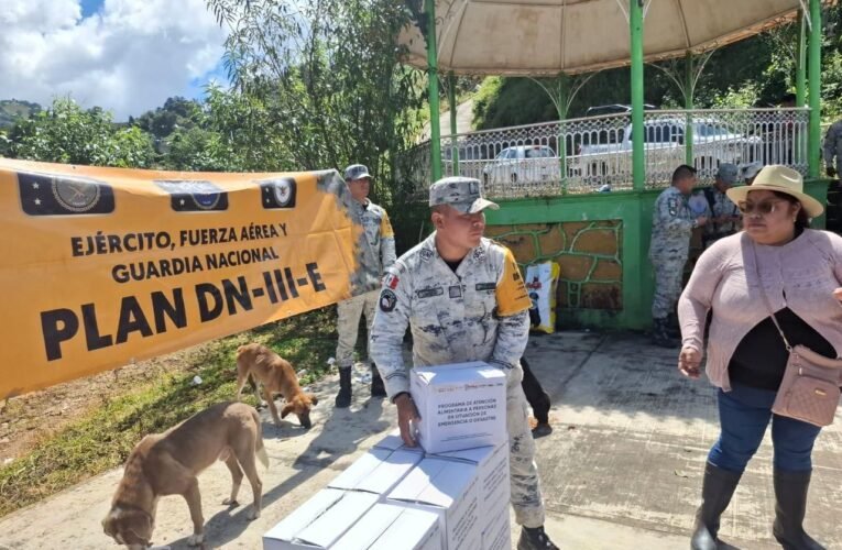 Fuerzas Armadas y Gobierno de Puebla trabajan juntos en la reconstrucción de la Sierra Norte