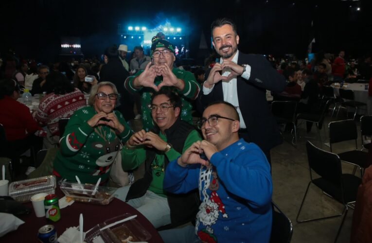 EN UNIÓN Y ARMONÍA, GOBIERNO DE PUEBLA OFRECE CENAS NAVIDEÑAS A FAMILIAS