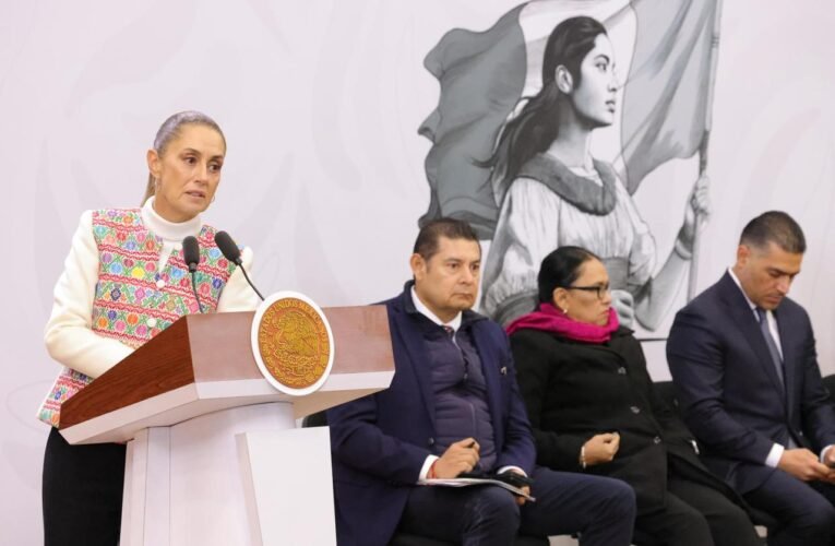 DESTACA PRESIDENTA SHEINBAUM REDUCCIÓN DE DELITOS EN PUEBLA